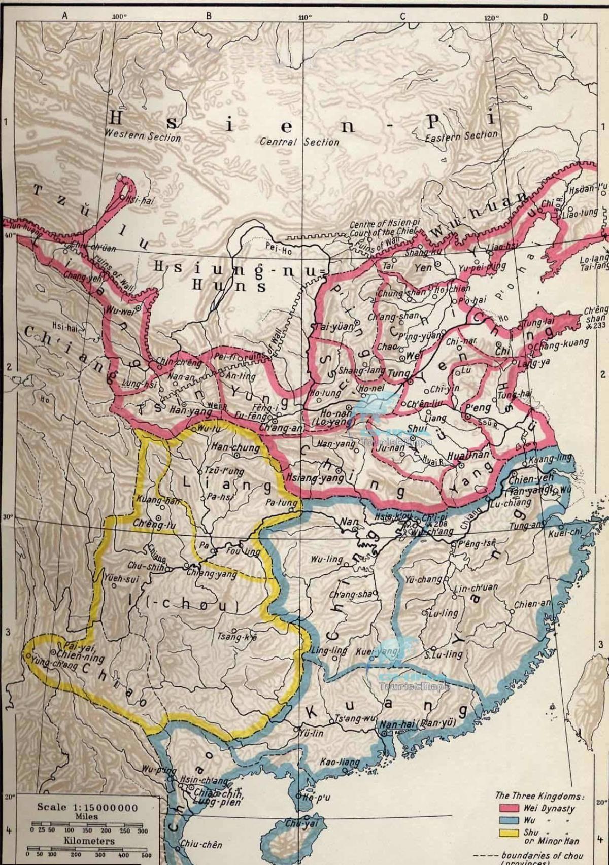 Mapa histórico de China
